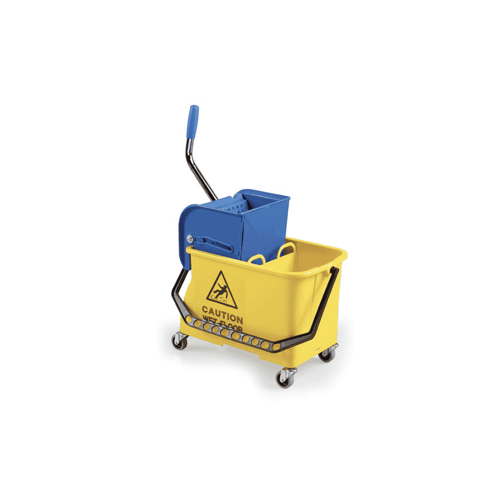 Chariot de nettoyage compact avec presse à serpillières, capacité 2 x 15 litres
