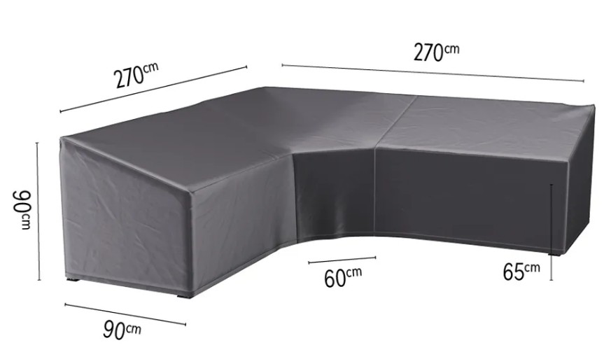 Platinum AeroCover Housse de protection L-Trapez, L x L x H 2700 x 900 x 650/900 mm