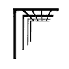 Plus Pergola Arcade, pergola adossée, différentes tailles