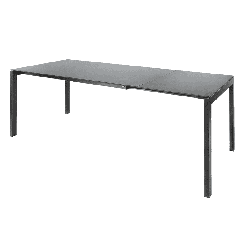 Schaffner Table de jardin LUZERN en fibre de verre extensible, L x L 2200/2800 x 1000 mm, disponible en 3 versions
