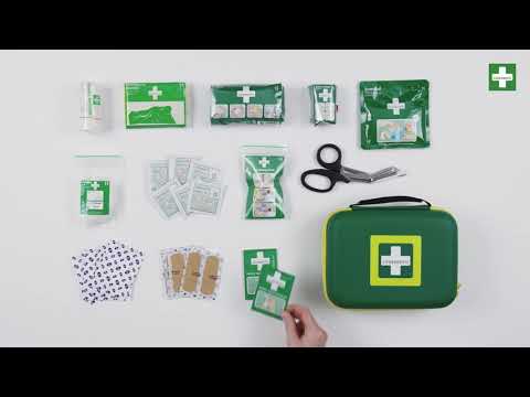 Trousse de premiers secours moyenne, Cederroth 390101, L x H x P 231 x 190 x 78 mm