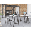 Tabouret de bar Loris avec repose-pieds, lot de 2, design industriel, 640 x 390 x 770 mm, en 2 couleurs