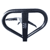 Handhubwagen / Palettrolli mit Handbremse, Gabellänge 1150 mm, Tragkraft 2500 kg, Gummi/PU