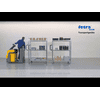 Fetra Trittstufen an- und abklappbar, 3 Stufen, Greifhöhe 2800 mm