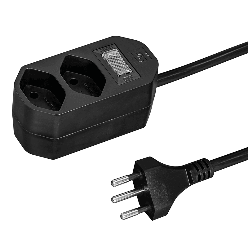 Steffen Steckdosenleiste COMPACT, T13 Steckdosen, mit Schalter, 10 A, IP20, 1.5 m Kabel, diverse Ausführungen