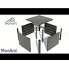 Biohort Komposter MonAmi, dunkelgrau-metallic, 1020 x 1020 x 840 mm