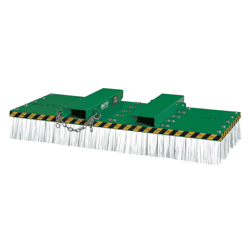 Balai pour chariot élévateur ECO UNIVERSAL BROOM, RAL 6029 vert, en diverses versions