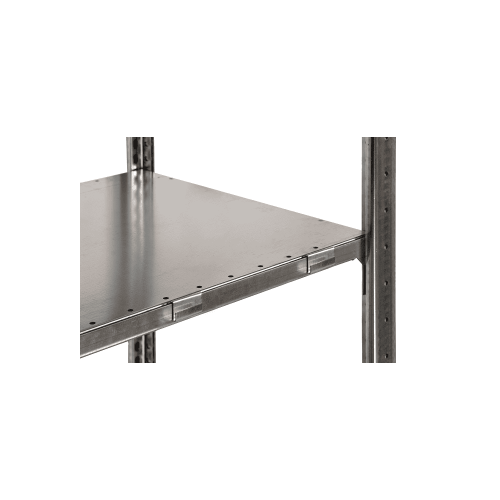Schulte Fachboden-Eckregal, modulares Stecksystem, verzinkt oder RAL 7035