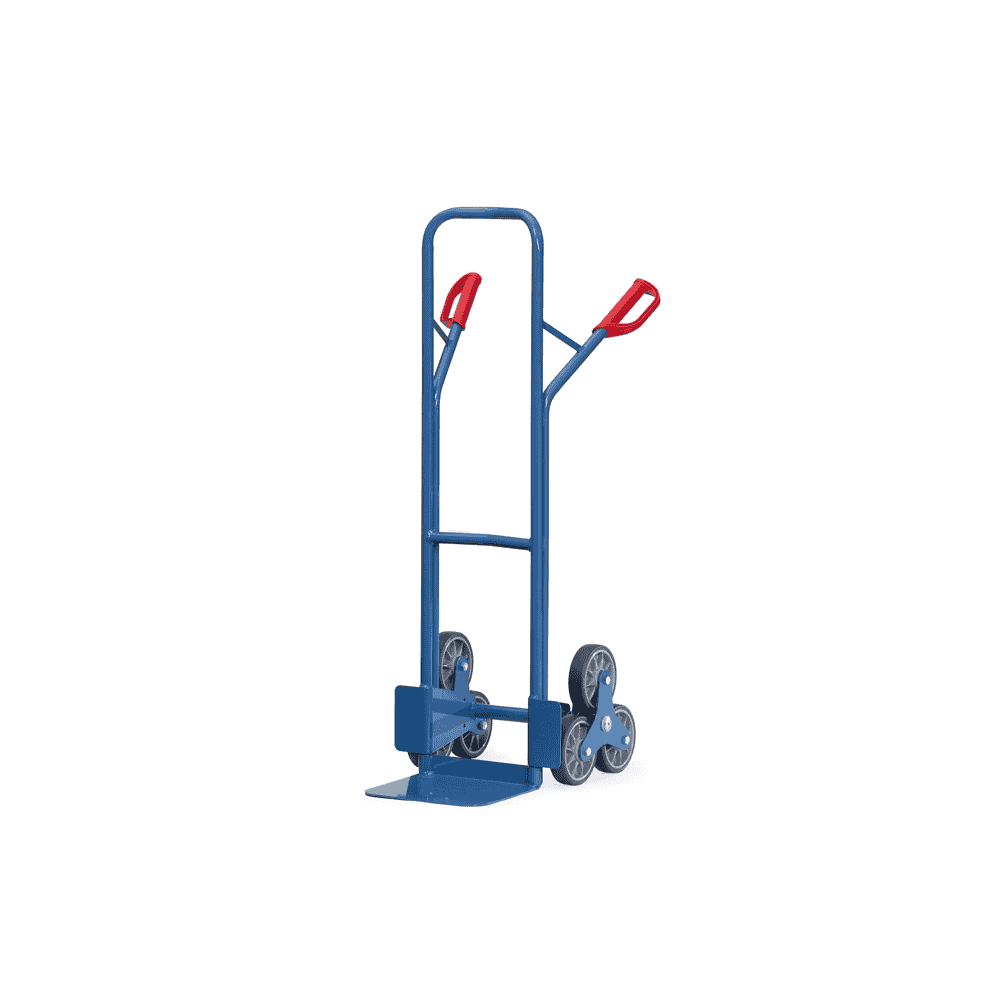 Fetra Treppenkarre Stahl, 2 dreiarmige Rad-Sterne, 200 kg Tragkraft