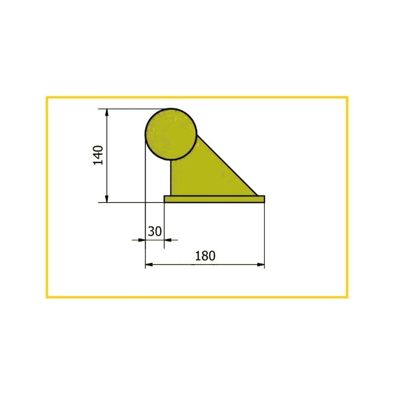 Pare-chocs modulaire en acier, angles intérieurs 90°, en diverses versions