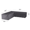 Platinum AeroCover Housse de protection Lounge en forme de L, L x L x H 3000 x 1000 x 700 mm