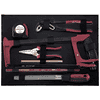 KRAFTWERK coffret à outils professionnel en aluminium, PRO LINE, outils inclus, 151 pièces