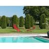 Schaffner Chaise longue spaghetti BRISSAGO, patins avec accoudoirs, empilable