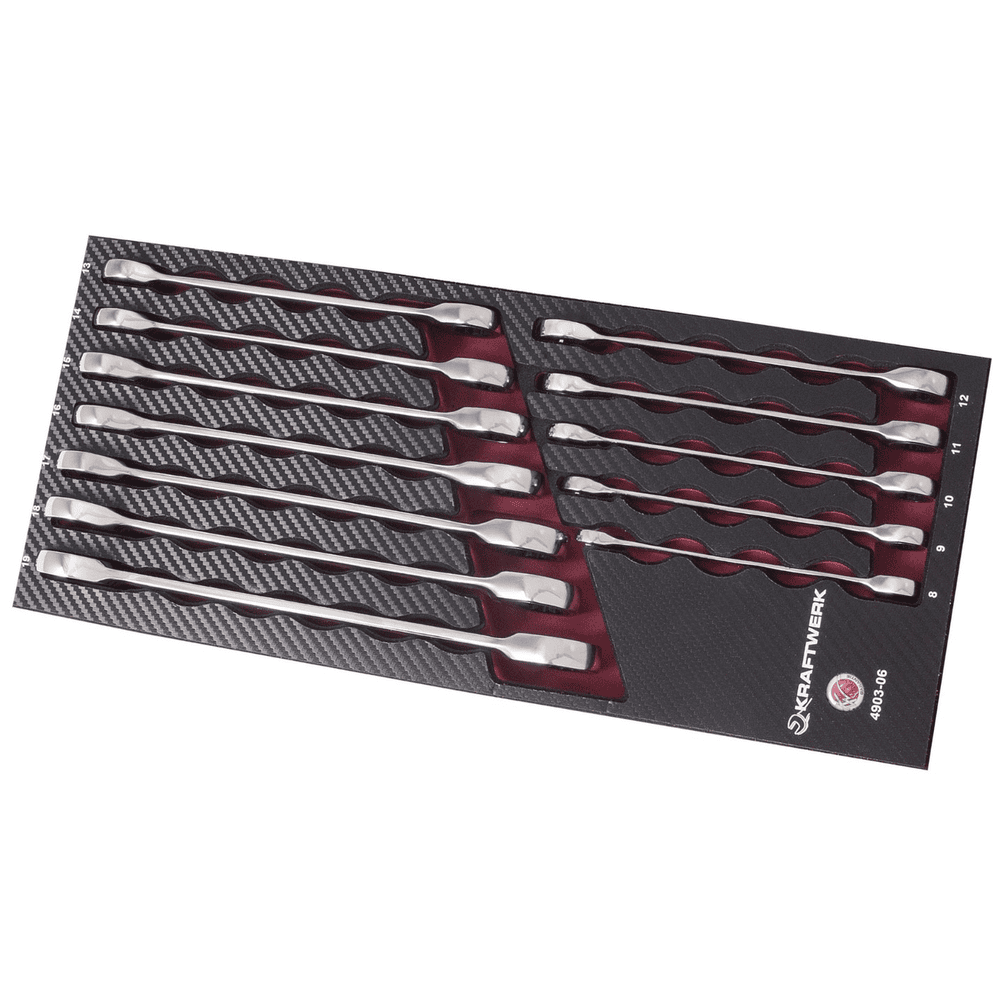 KRAFTWERK PRO-LINE EVA3 CLICKKRAFT Clé à cliquet à anneau, 12 pièces