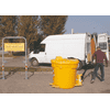 Grossvolumiger Sammelbehälter für gebrauchtes Küchenöl, Oliv Box, Volumen 500 Liter