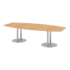 Table de conférence Beat avec pied en forme d'assiette, en divers modèles