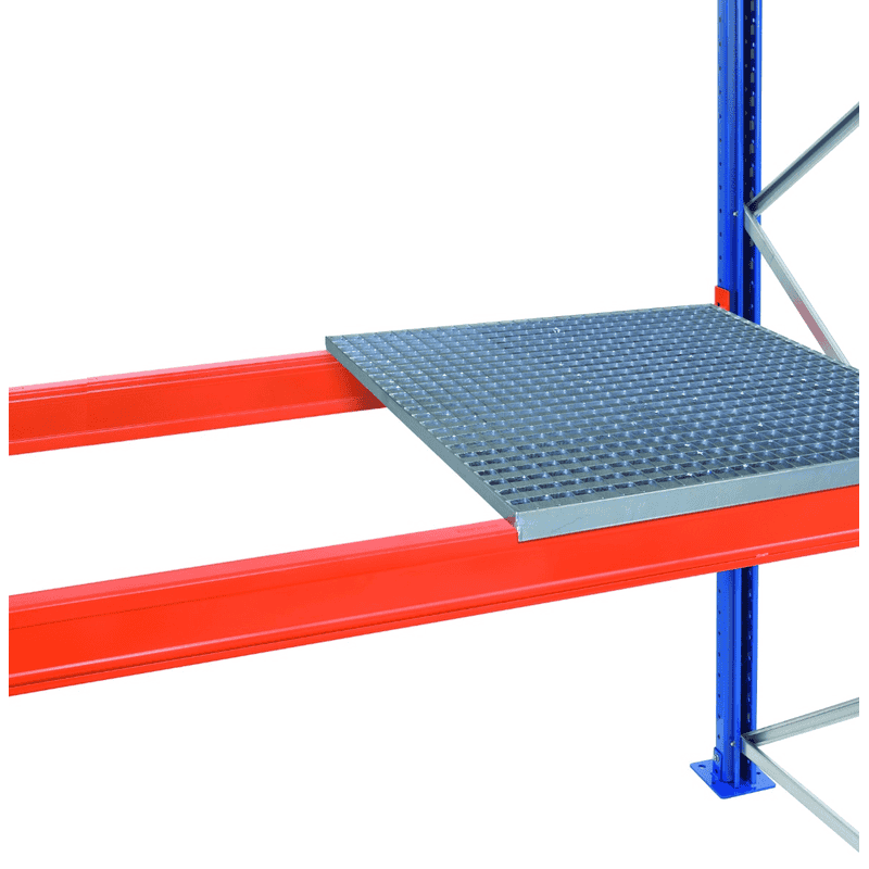 Schulte Caillebotis pour rayonnage à palettes, bord extérieur de 50 mm, posé, disponible en différentes versions