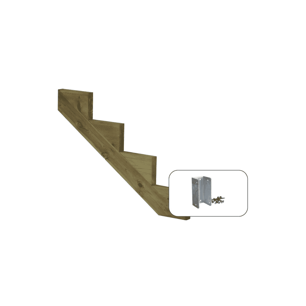 PLUS Limon d'escalier à 34,2°, profondeur de marche 250 mm, disponible en plusieurs versions