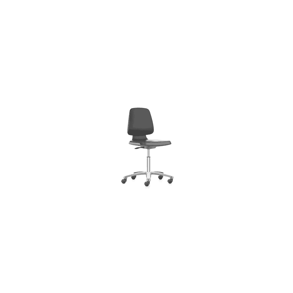 Hoher Arbeitsdrehstuhl Prosedia Labsit Fresh 9123, Sitzhöhe 450-650 mm, schwarz