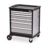 Bedrunka+Hirth Mobiler Werkstattwagen maxmobile 2, R 24-16, RAL 7035 mit 6 Schubladen und 1 Seitenblende