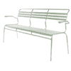 Schaffner SÄNTIS banc avec lattes, structure en tube d'acier galvanisé à chaud, disponible en plusieurs versions