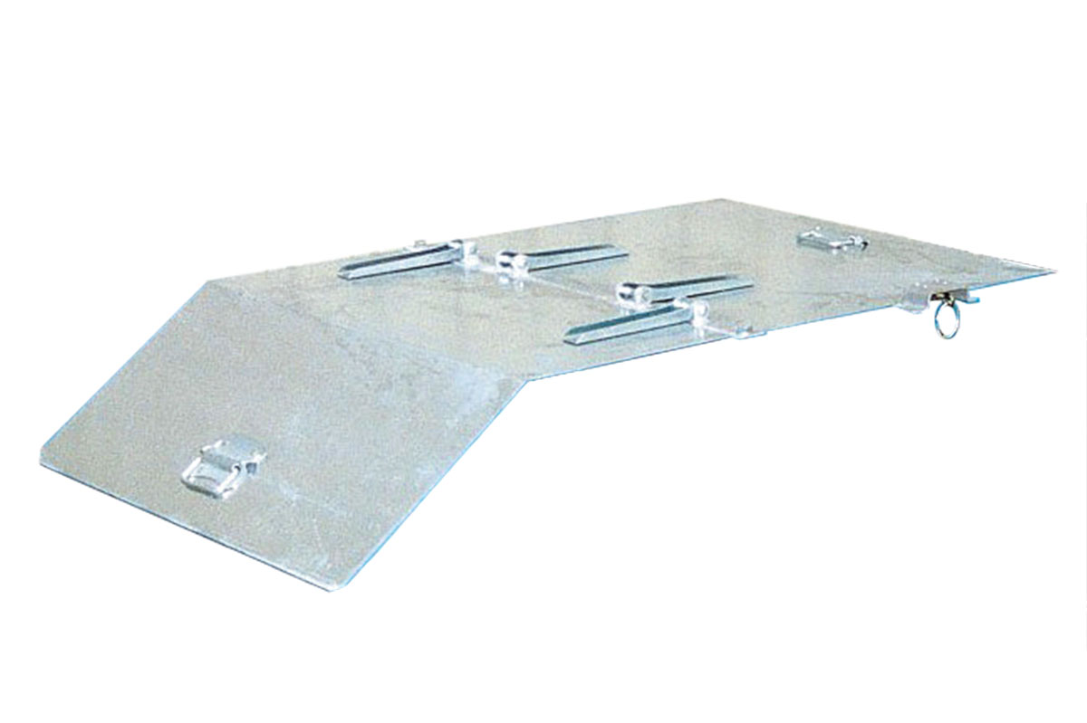 Couvercle galvanisé pour bacs, type KW-ET / SKW-ET / SKK
