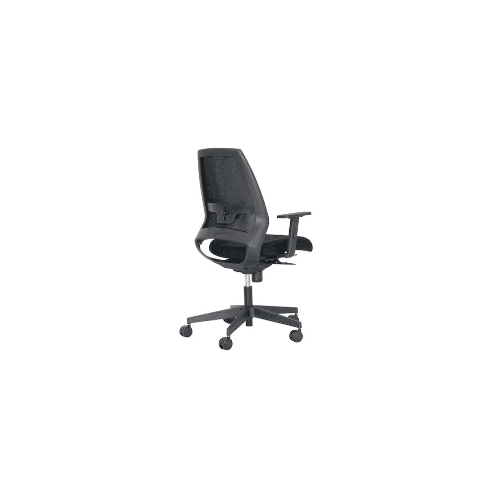 Chaise de bureau Nowy Styl Kenari Mesh avec dossier en résille, sans accoudoirs, noir