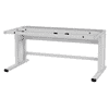 Bedrunka+Hirth ESD-Arbeitsplatz workergo C-Fuss, Grundgestell Tiefe 750 mm, höhenverstellbar mit Klemmfeststellung, 2 Breiten