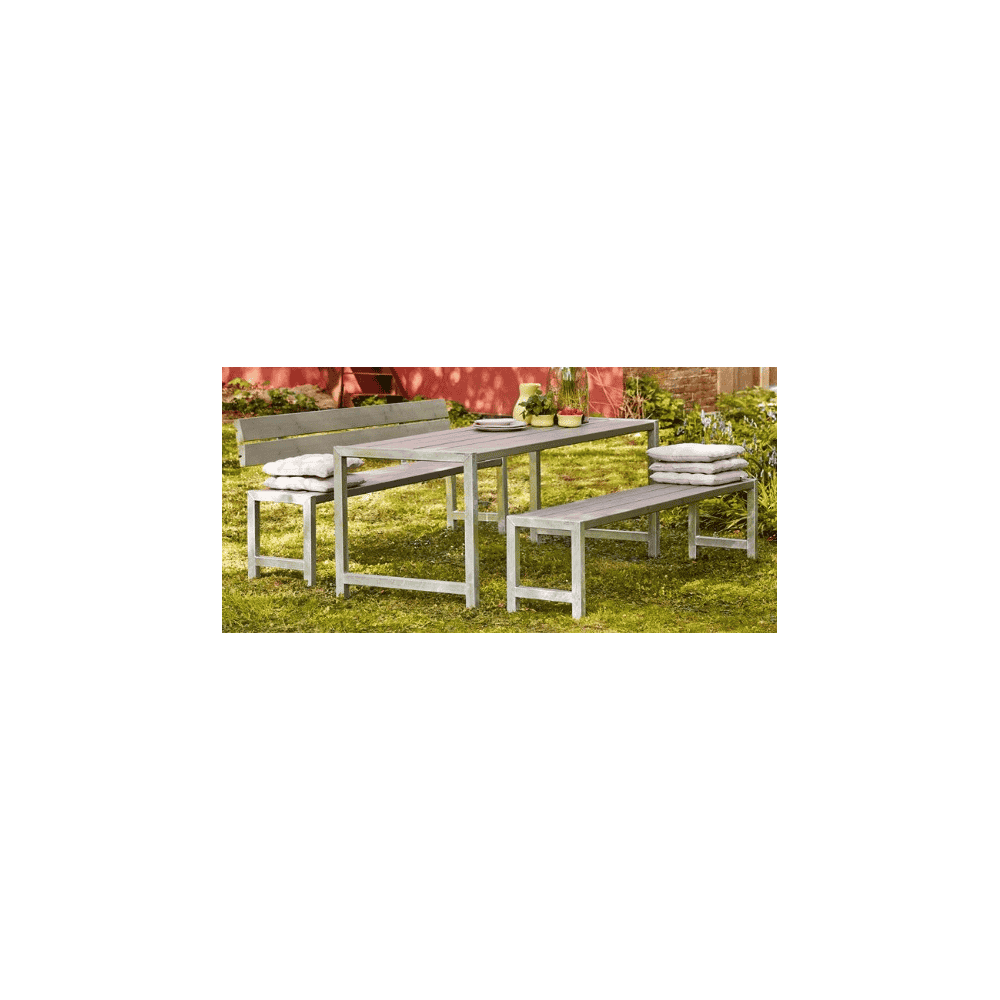 Planches-Banc de jardin cinq couleurs, avec ou sans dosserets