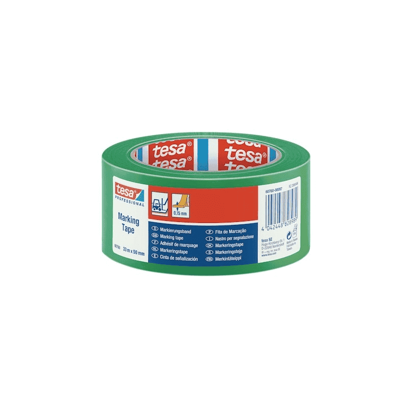 Bodenmarkierungsband tesa 60760, PVC, 50 mm x 33 m, in diversen Farben