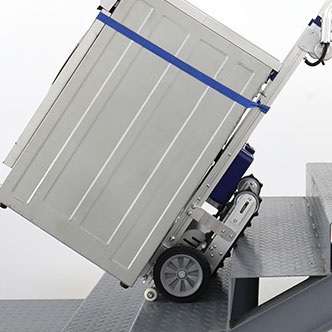 Treppensteiger mit Raupenantrieb und Bremse, Typ TS-105, elektrische Treppensackkarre, Tragkraft 105 kg