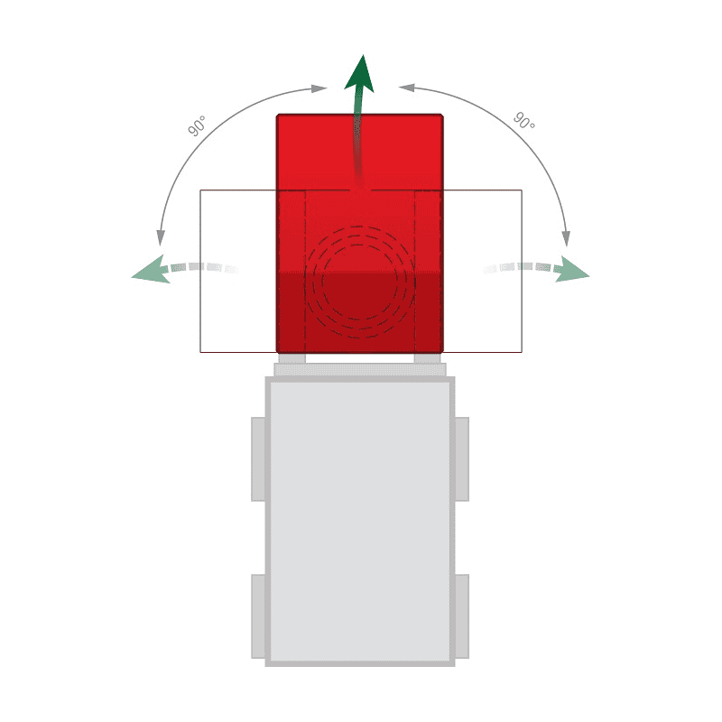 Benne basculante avec fonction de basculement sur 3 côtés, type 3S, différentes couleurs