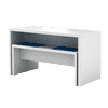 Bistro-Besprechungs-Sitzbank Noah, 1180 x 340 x 450 mm, weiss