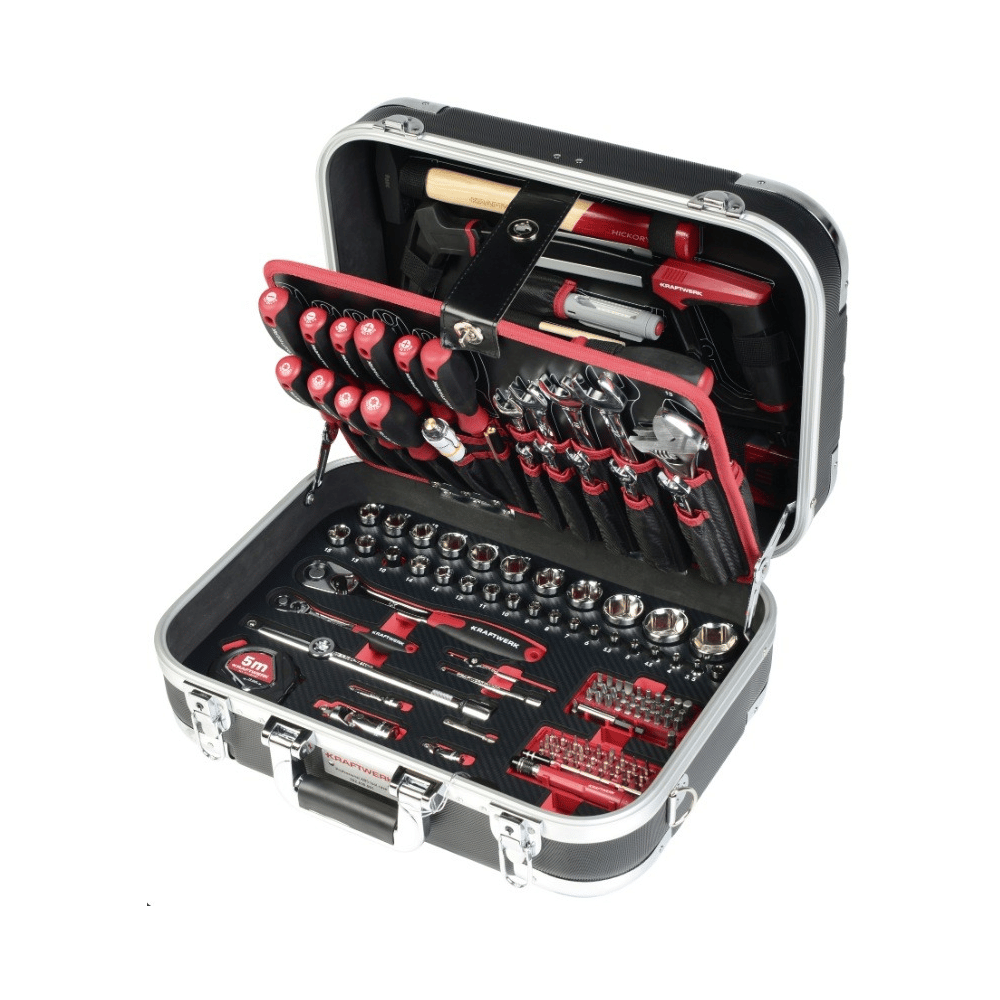 KRAFTWERK PRO LINE ABS-Werkzeugkoffer, 176-teilig, mit Profi-Werkzeugsortiment