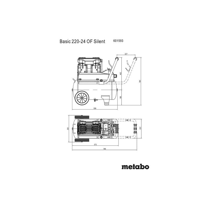 Metabo Compresseur Basic 220-24 Of Silent