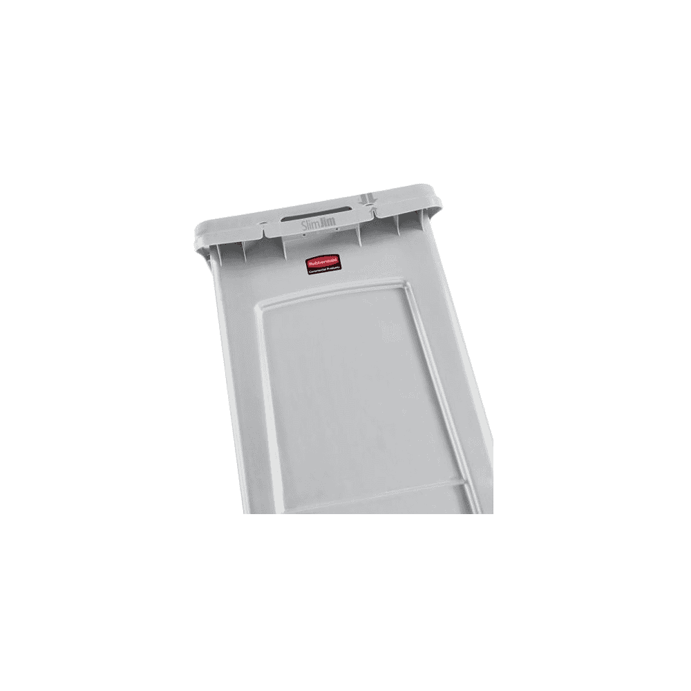 Poubelle Slim Jim sous le comptoir, gris, capacité 87 litres, 560 x 400 x 762 mm