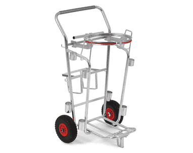 Chariot de nettoyage pour la manipulation pratique des sacs à déchets plastiques - 120 litres
