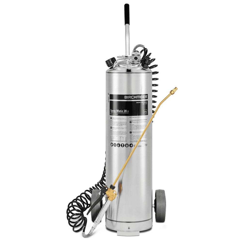 Birchmeier Pulvérisateur à pression Spray-Matic 20 S, pour les professionnels du bâtiment, avec chariot, capacité 20 l