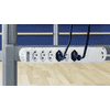 Steffen Steckdosenleiste VARIABL, 6 x T13 Steckdosen, mit Kaltgerätestecker C14 (T113), 3 m Kabel, in 2 Farben