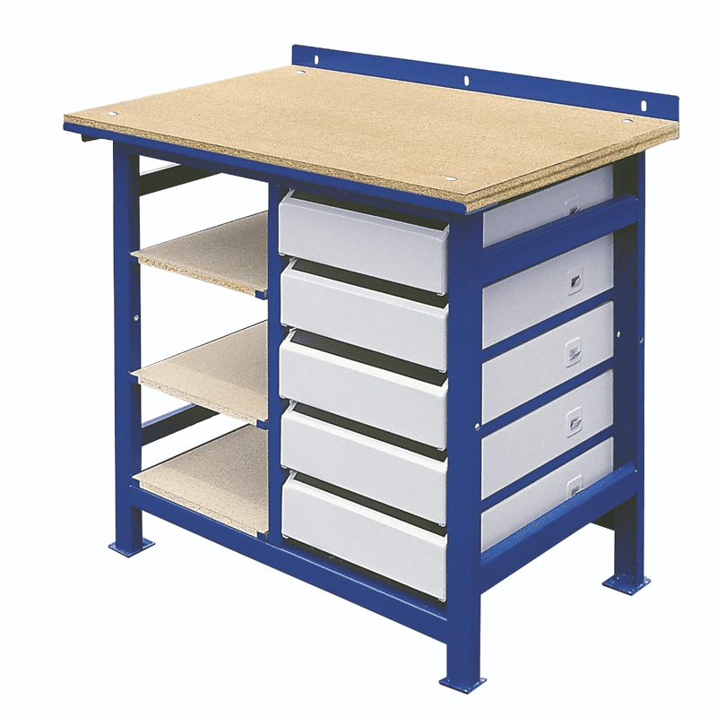 Tables de travail avec plan de travail en bois de différents modèles