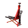 RAVAS Ergo Scissor Lift Scherenhubwagen mit Waage, Tragkraft 1'000 kg, Anzeigeschritt 0,5 - 1 kg, manuell / elektrisch