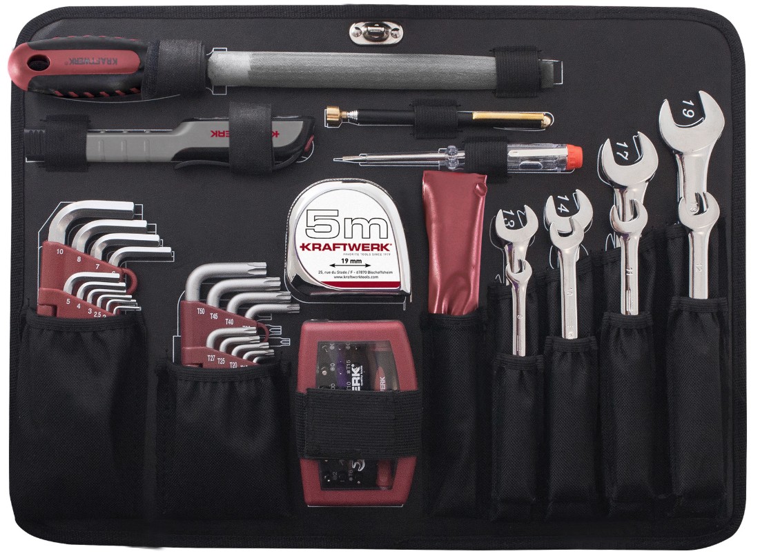 KRAFTWERK PRO LINE Profi-Alu-Werkzeugkoffer KW/Bosch, 264-teilig