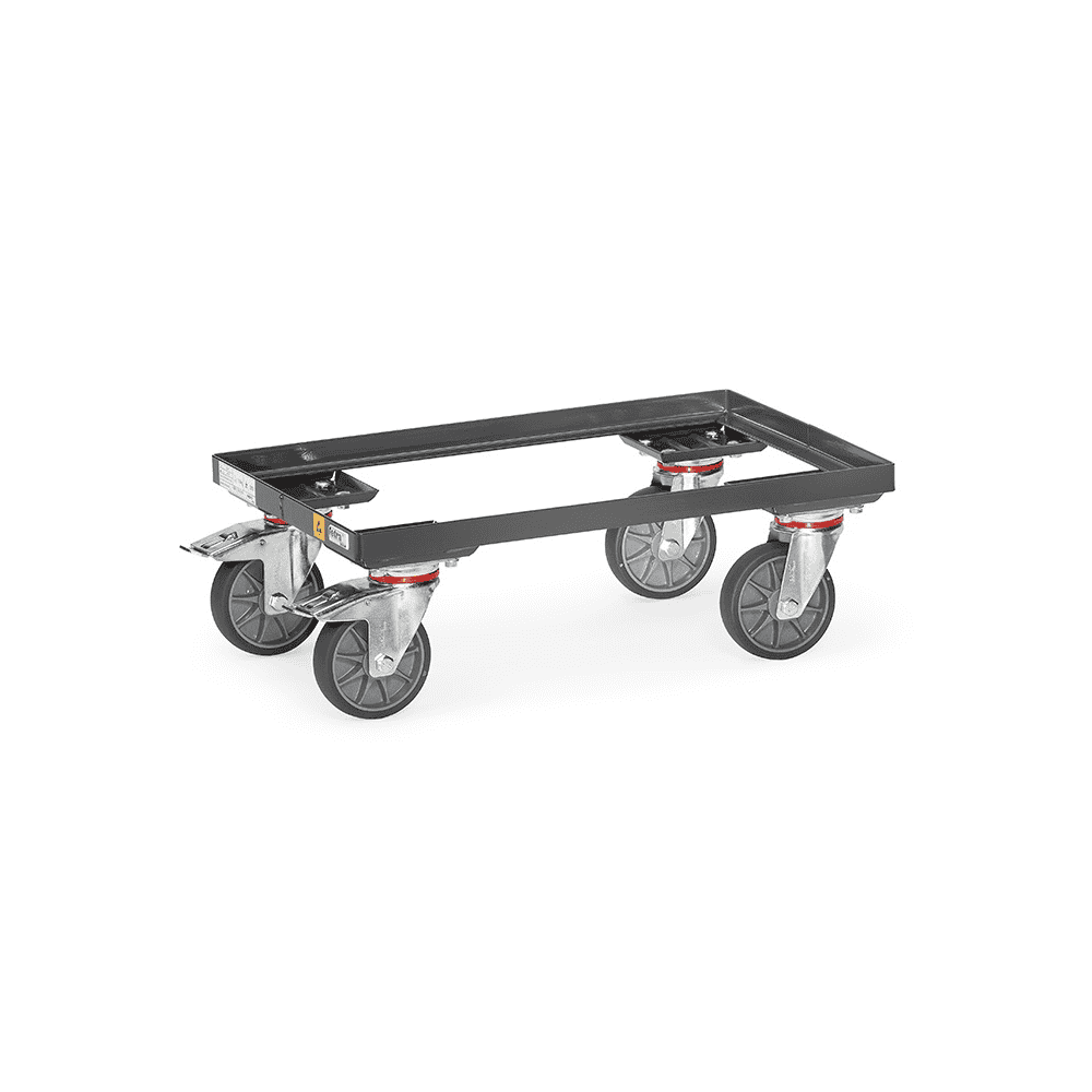 Fetra ESD-Eurokasten-Roller mit offenem Rahmen, 611 x 414 x 209 mm