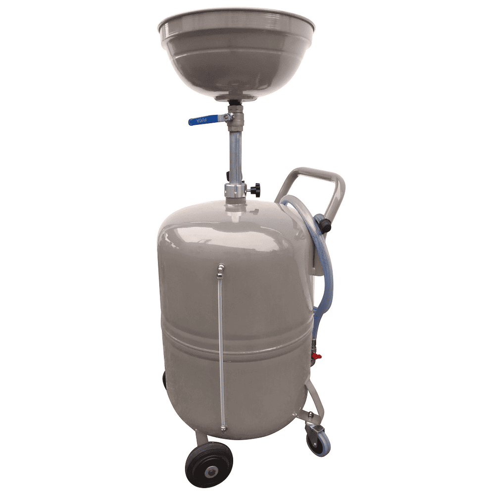 Récupérateur d'huiles de vidange avec entonnoir de collecte 80 l