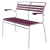 Schaffner SÄNTIS banc avec lattes, structure en tube d'acier galvanisé à chaud, disponible en plusieurs versions