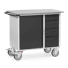 Stahlblech-Werkstattwagen "GREY EDITION", 1 Schrank und 4 Schubladen