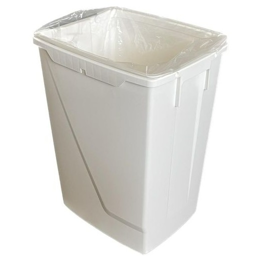 Sackhalter, Zubehör zu Offener Abfalleimer aus Kunststoff 50L, weiss