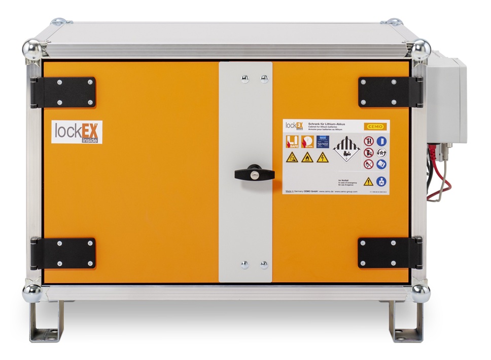 Cemo Armoire de stockage et de recharge de batteries 8/5 LockEX 2.0, pour le stockage et la recharge batteries au lithium