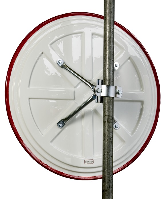 Miroir routier TM-I avec cadre rouge