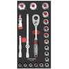 KRAFTWERK PRO LINE EVA Insert pour clé à douille 1/2”, 200 x 400 mm, 22 pièces